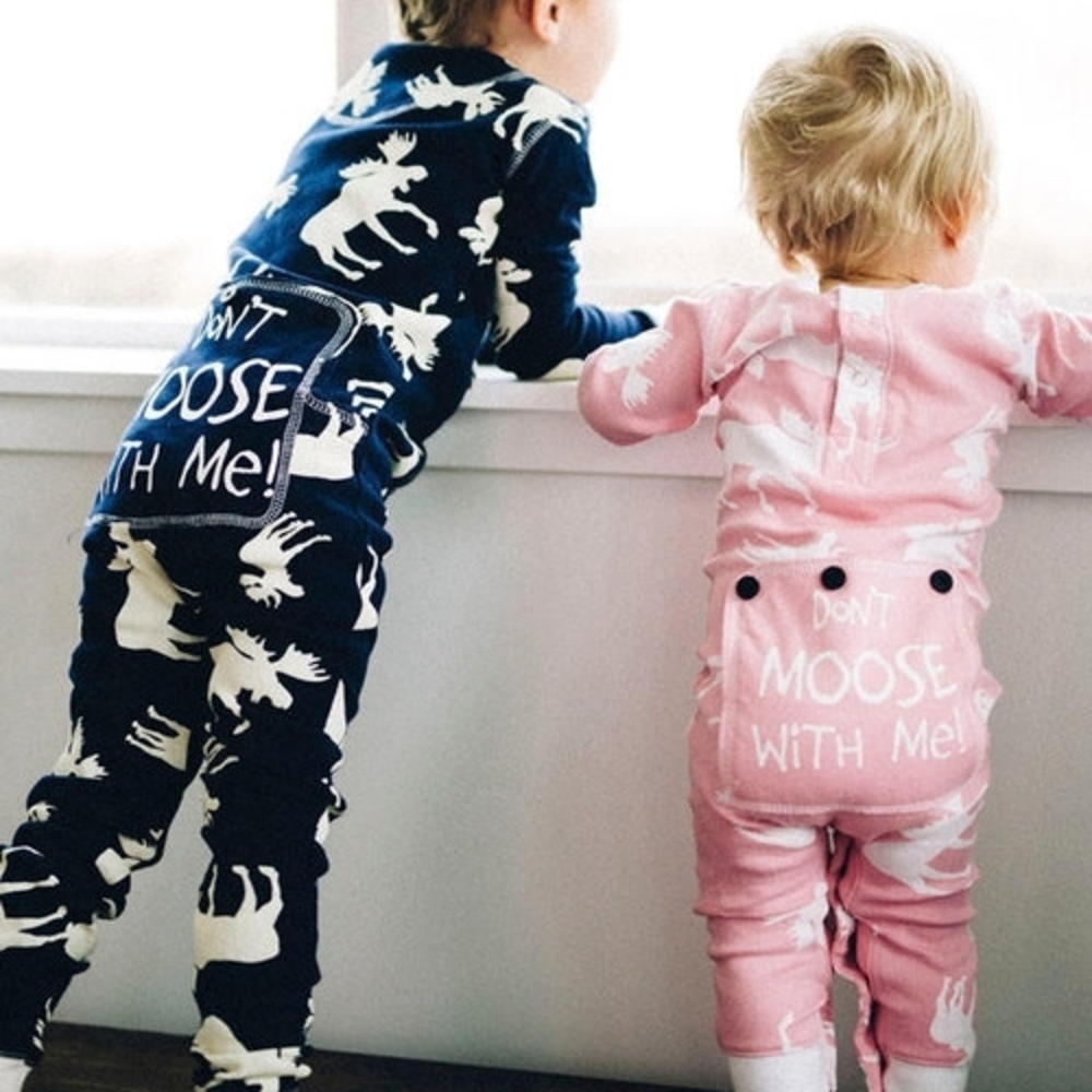 Don't Moose With Me Kids Flapbottom Onesie